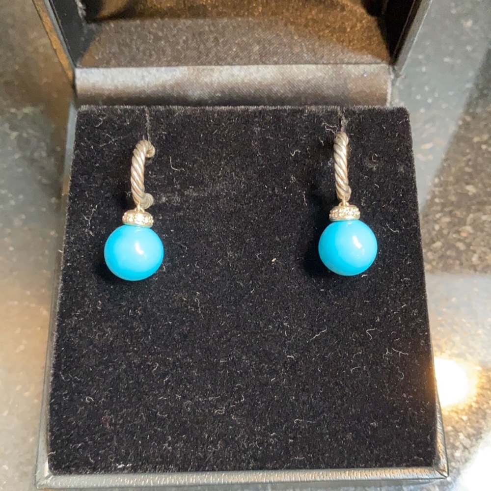 David Yurman - Solari Turquoise Drop Earrings